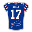 Wincraft Buffalo Bills Jersey Collector Pin Jewelry Card Josh Allen - lauxsportinggoods