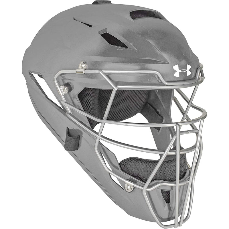 Used Under Armour Converge Solid Matte Catching Mask-Youth-Graphite - lauxsportinggoods