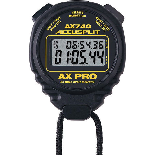 Accusplit - AX740 - AX Pro Memory Series Professional Stopwatch - lauxsportinggoods
