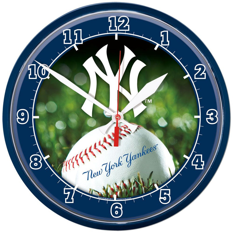 Wincraft New York Yankees Round Wall Clock - 12.75 inch - lauxsportinggoods
