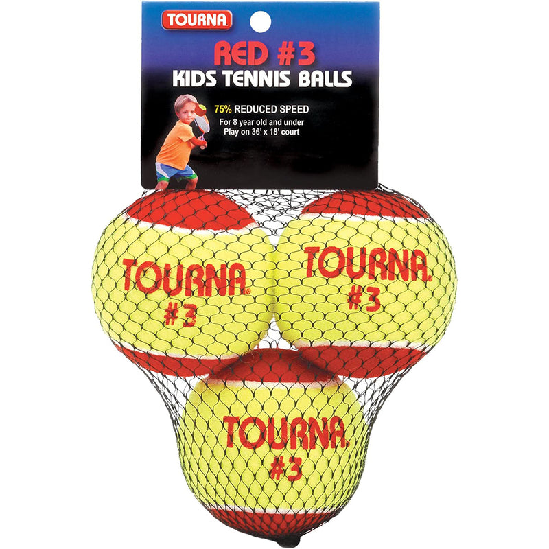 Tourna Kids 75% Reduced Speed Tennis Balls - lauxsportinggoods