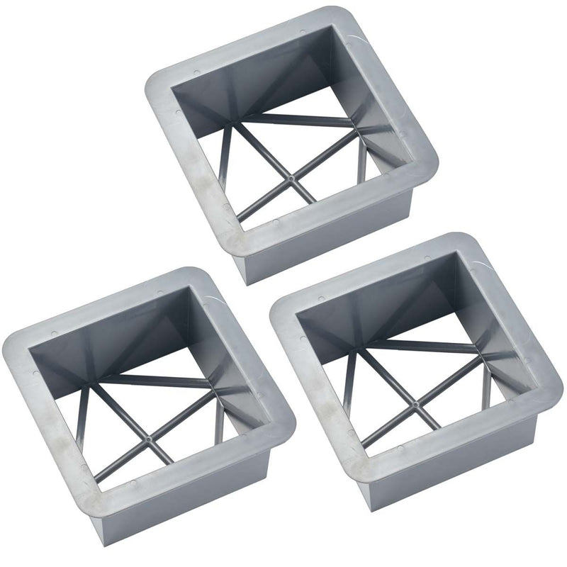 Soft Touch Plastic In-Ground Mounts 7 Inch - Set of 3 - lauxsportinggoods