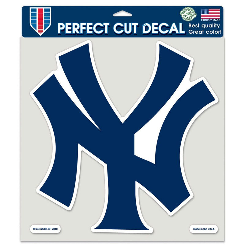 Wincraft New York Yankees NY Thin Outline Perfect Cut Color Decal - 8" x 8" - lauxsportinggoods