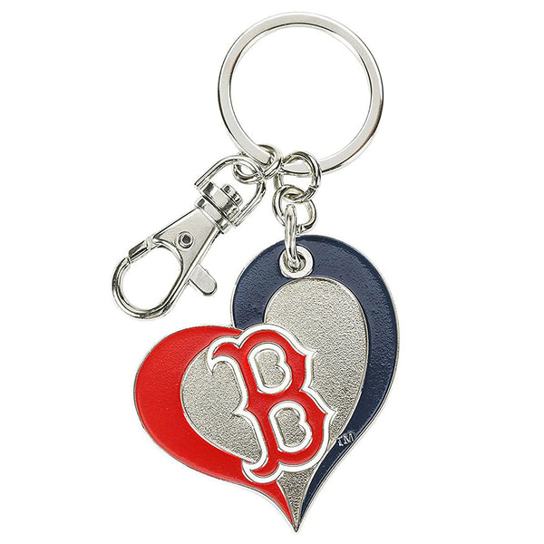 Aminco Boston Red Sox Heart Keyring - lauxsportinggoods