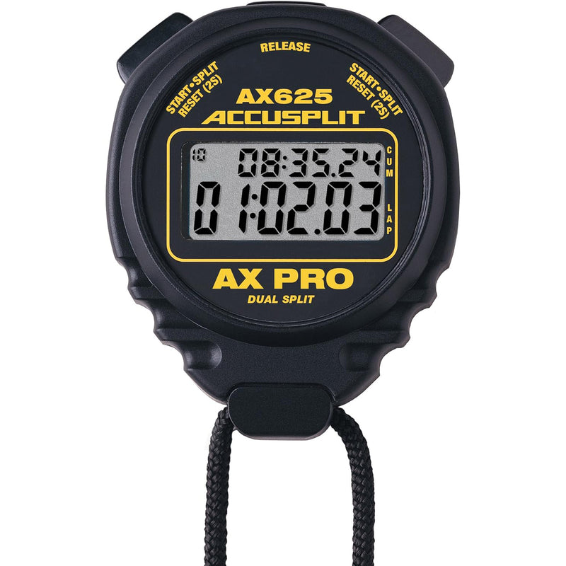 ACCUSPLIT AX625 PRO Cumulative/Lap Split Stopwatch - Black - lauxsportinggoods