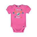 G-III Infant Girl's Miami Dolphins Short Sleeve Bodysuit - 3 Piece - lauxsportinggoods