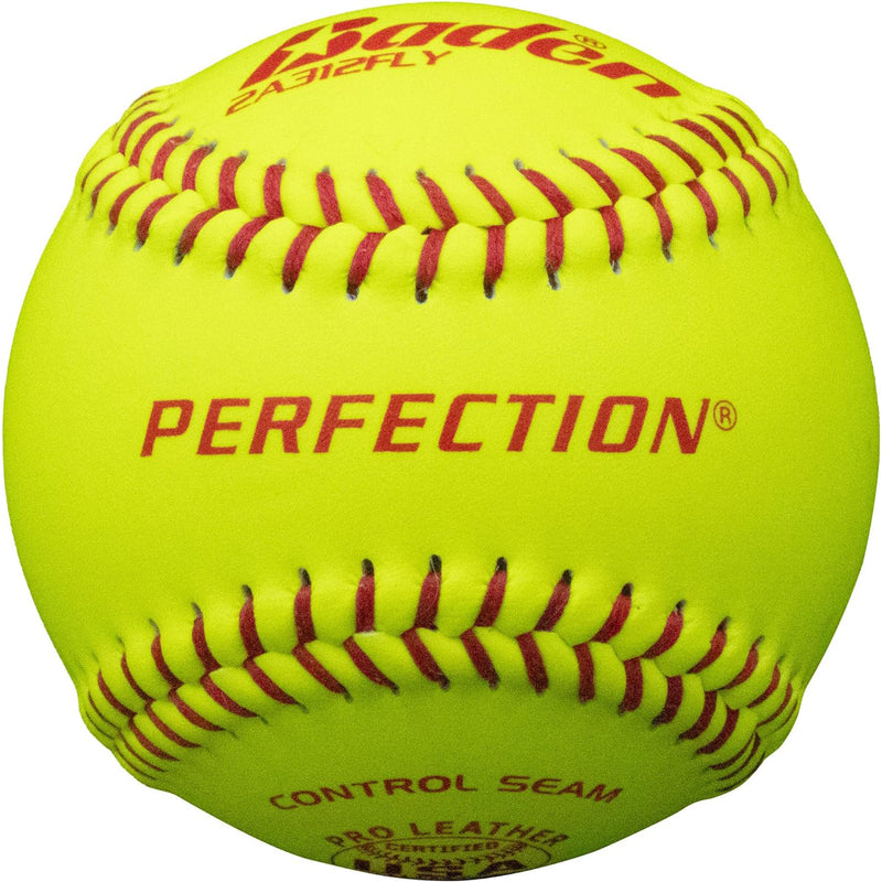 Baden Perfection USA Raised Seams Leather Game Fastpitch Softballs - 12 inch - lauxsportinggoods