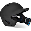 Used Champro HX Gamer Plus Bsbll Helmet w/Flap-BLACK BODY-MATTE-Senior - lauxsportinggoods