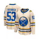 Fanatics Men's Buffalo Sabres Jeff Skinner Branded Cream 2022 NHL Heritage Classic Breakaway Player Jersey - lauxsportinggoods