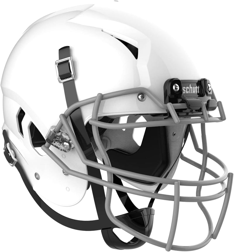 Schutt Vengeance A11 Youth Football White Helmet w/ Grey Steel VROPO-T