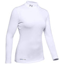 Under Armour Women's ColdGear Authentics Compression Mock - White - Medium - lauxsportinggoods