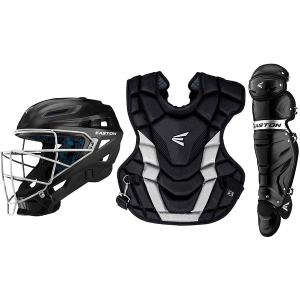 EASTON GAMETIME Baseball Catchers Equipment Box Set, Adult - Black - lauxsportinggoods