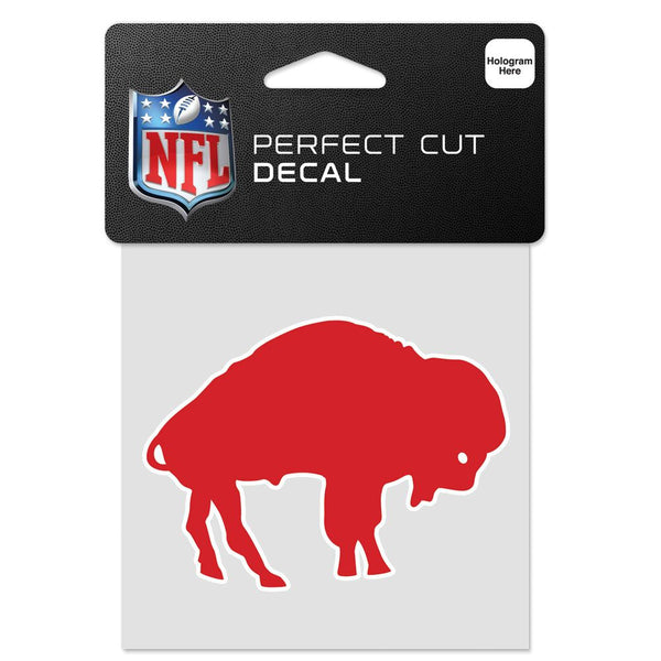 Wincraft Buffalo Bills / Classic Logo RETRO Perfect Cut Color Decal - 4 x 4 inch - lauxsportinggoods