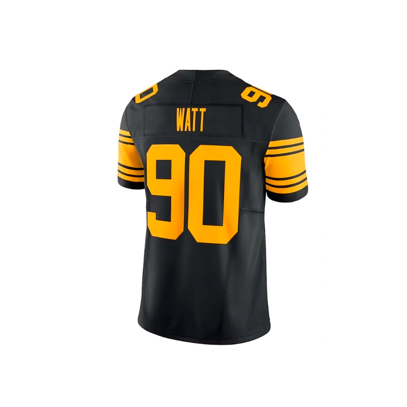 Fanatics Nike Men's NFL Pittsburgh Steelers T.J. Watt S/S Game Jersey - Black - lauxsportinggoods