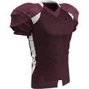 Open Box Champro Youth Huddle Football Jersey - MAROON BODY, WHITE BODY - L - lauxsportinggoods