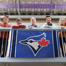 Wincraft Toronto Blue Jays V  Deluxe STRIPE Flag - 3 x 5 ft - lauxsportinggoods
