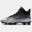 Under Armour Men's Spotlight Franchise Football Shoe - Black/White - lauxsportinggoods