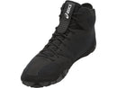 Open Box ASICS Men's Dan Gable Evo Wrestling Shoe, Black/White/Carbon, 8.5 Medium US - lauxsportinggoods
