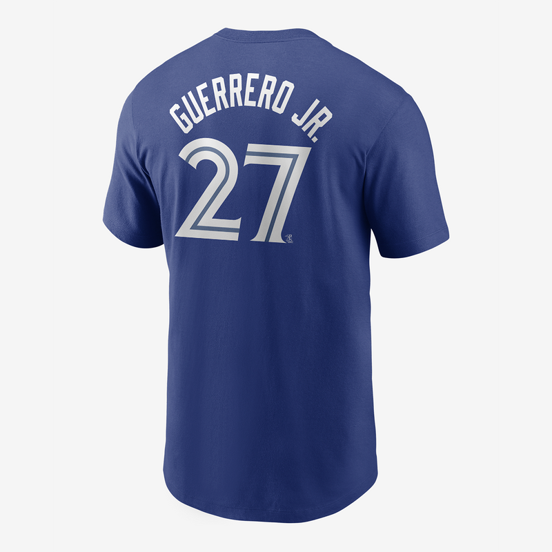 Nike Men's Toronto Blue Jays Vladimir Guerrero Cotton SS T-Shirt - Royal - lauxsportinggoods