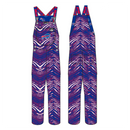 Zubaz Men's Buffalo Bills Zebra Bib Overalls w/ Scattered Logo Liner - Royal/Red - lauxsportinggoods