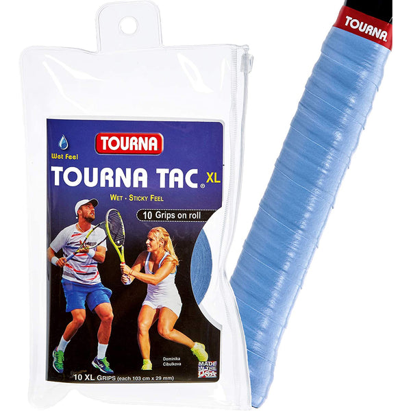 Tourna TAC 10 XL Grips On Roll-Tour Pack - lauxsportinggoods