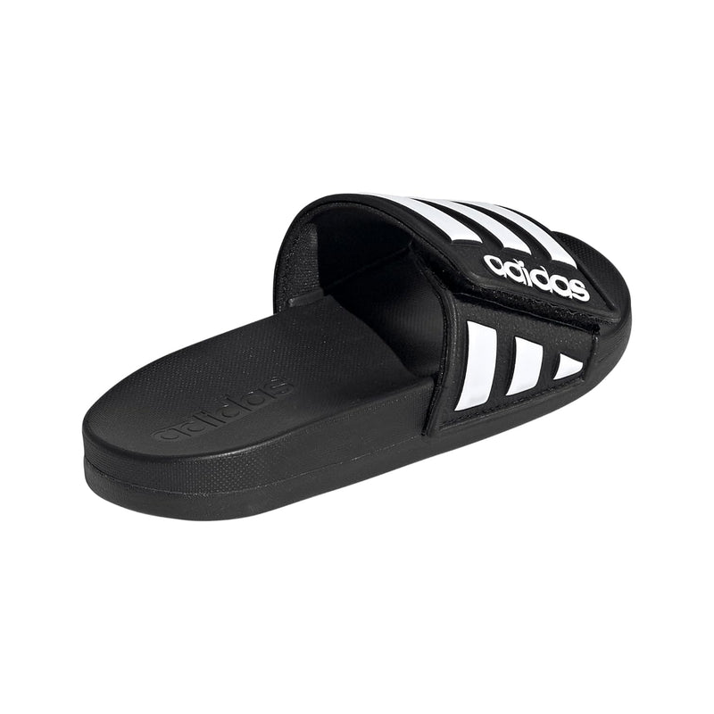 Adidas Adilette Comfort Kids Adjustable Slides - Black/White - lauxsportinggoods