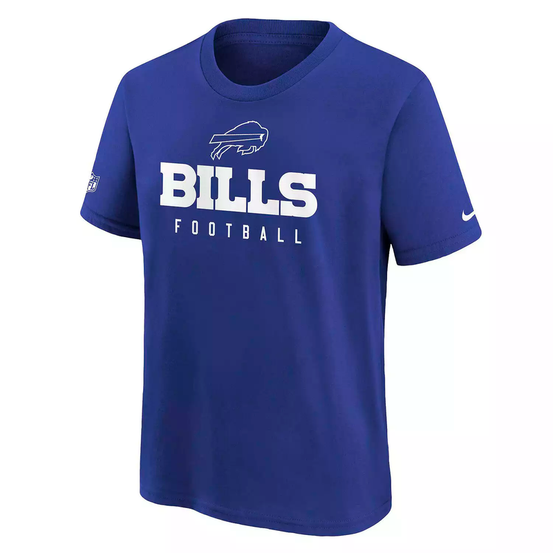 Outerstuff Boy's Buffalo Bills NK Team Issue CTN Short Sleeve Tee - Royal - lauxsportinggoods