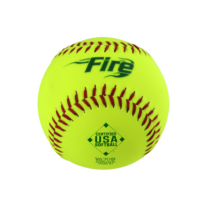 Baden ASA Fire Synthetic Cover Slowpitch Softballs - 12 inch - lauxsportinggoods