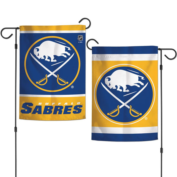 Wincraft W-20016 Buffalo Sabres 2 Sided Garden Flags - 12.5 Inch x 18 Inch - lauxsportinggoods