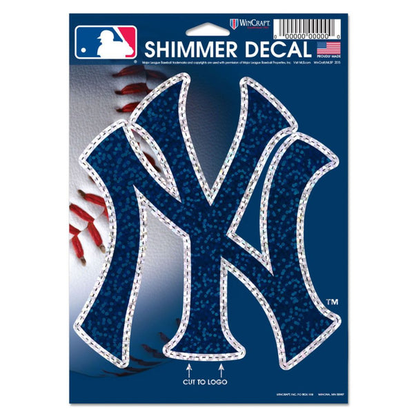 Wincraft New York Yankees Shimmer Decals 5" x 7" - lauxsportinggoods