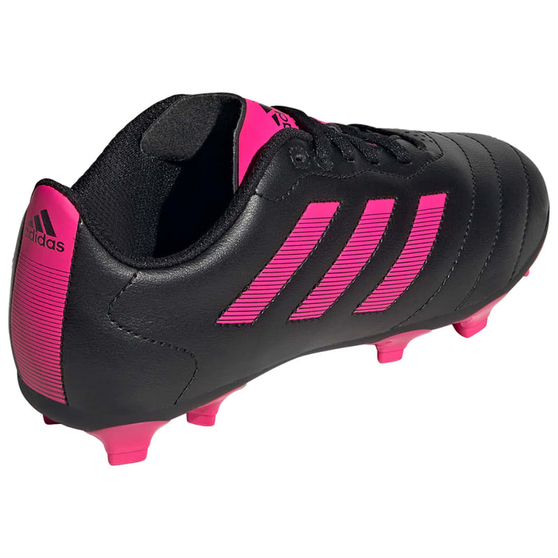 Adidas Goletto VIII FG J Core Youth Soccer Cleats - Black/Shock Pink - lauxsportinggoods