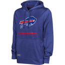 Outerstuff Men's Buffalo Bills Speed Drill L/S Streak Fleece Pullover Speed Hoodie - lauxsportinggoods