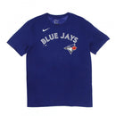 Nike Men's Toronto Blue Jays Wordmark Cotton SS T-Shirt - Royal - lauxsportinggoods