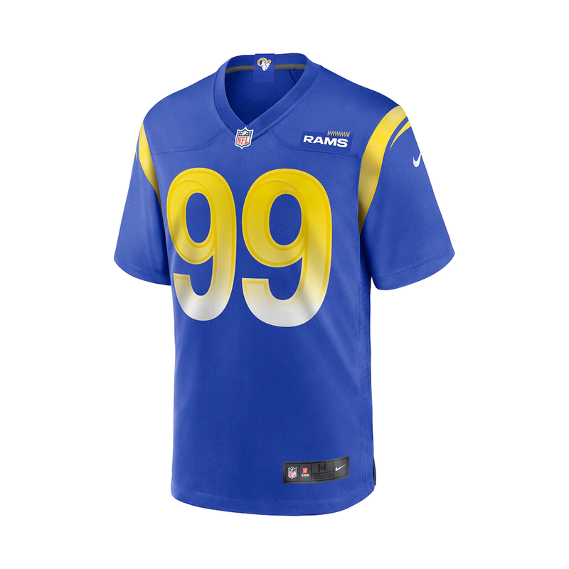 Fanatics Nike Men's NFL Los Angeles Rams Aaron Donald S/S Game Jersey - Hyper Royal - lauxsportinggoods
