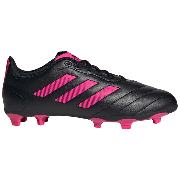 Adidas Goletto VIII FG J Core Youth Soccer Cleats - Black/Shock Pink - lauxsportinggoods