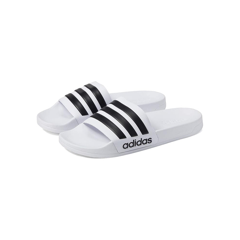 Adidas Adilette Shower Slides - White/Black - lauxsportinggoods