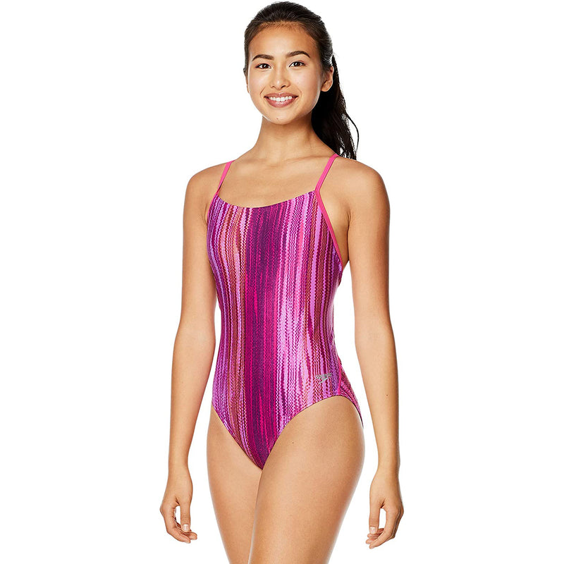 Speedo - Women's Solid Relay Back Swimsuit - lauxsportinggoods