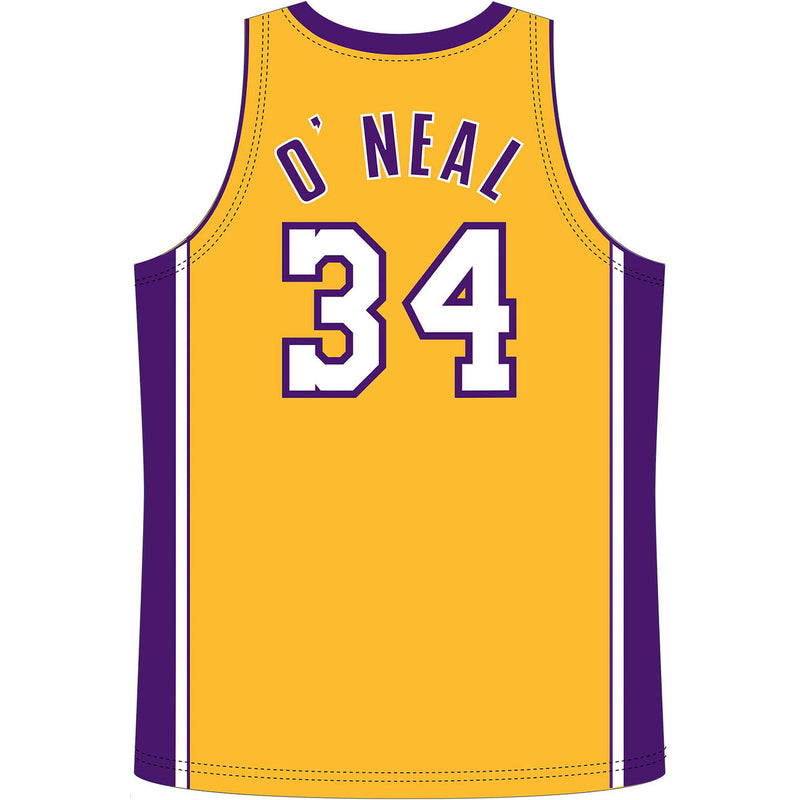 Mitchell & Ness NBA Los Angeles Lakers 99 Shaquille O'Neal Swingman Home Jersey - lauxsportinggoods