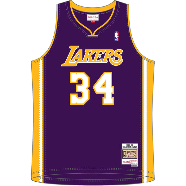 Mitchell & Ness NBA Los Angeles Lakers 99-00 Shaquille O'Neal Swingman Jersey - lauxsportinggoods