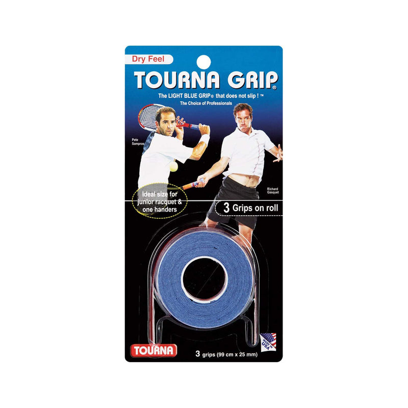 Tourna 3 Blue Grips On Roll - lauxsportinggoods