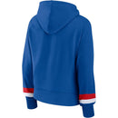Fanatics Women's Buffalo Bills Fundamentals Sleeve Stripe Pullover Hoodie - lauxsportinggoods