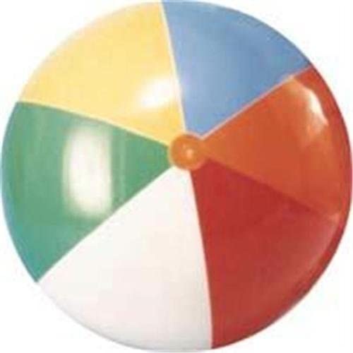 Champion Sports 24 inch Multi-Colored Beach Ball - lauxsportinggoods