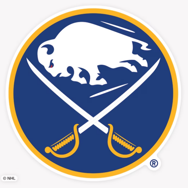 Wincraft Buffalo Sabres Perfect Cut Color Decal - 8 Inch x 8 Inch - lauxsportinggoods