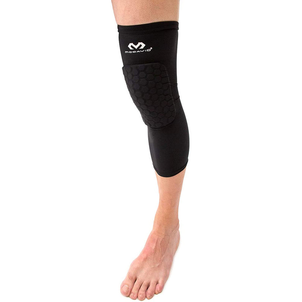 McDavid Unisex Adult Black Compression Single Leg Sleeve Hex Knee