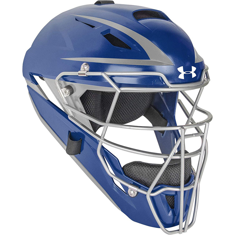 Open Box Under Armour Converge Two Tone Catching Mask-Youth-Navy - lauxsportinggoods
