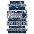 Wincraft New York Yankees Wood Sign - 11 x 17 x 1/4 inch Thick - lauxsportinggoods