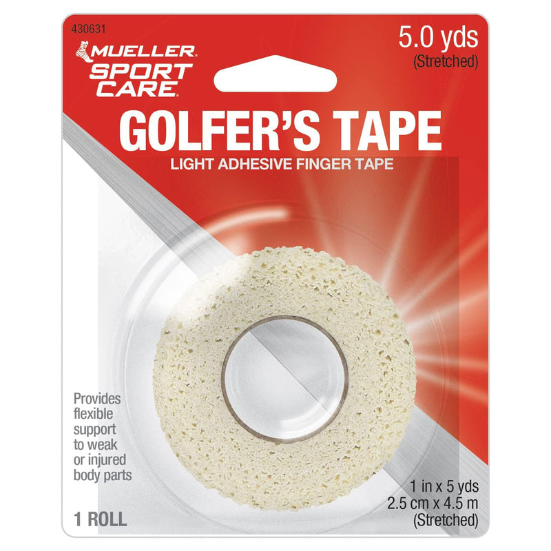 Mueller Golfer's Grip Tape - 1 in x 5 yd - White - lauxsportinggoods