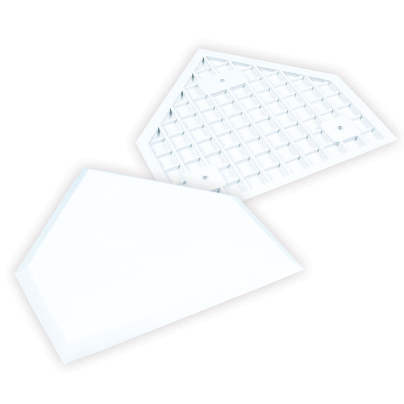 Champro White Waffle Home Plate without Spikes - lauxsportinggoods