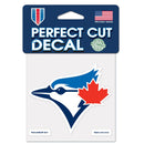 Wincraft Toronto Blue Jays Perfect Cut Color Decal - 4 x 4 inch - lauxsportinggoods