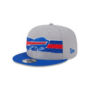New Era Men's Buffalo Bills Lift Pass 9FIFTY Snapback Cap - Grey/Royal - lauxsportinggoods